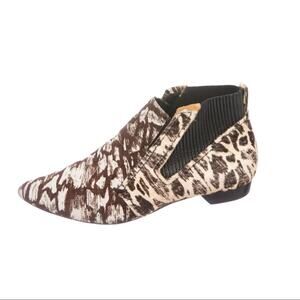 Derek Lam 10 Crosby Ponyhair Patterned Booties 6.5